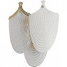 Бра ODEON LIGHT PORCELA HALL ODL24 517 G9 3*40W металл фарфор стекло, золото белый прозрачный 5051/3W
