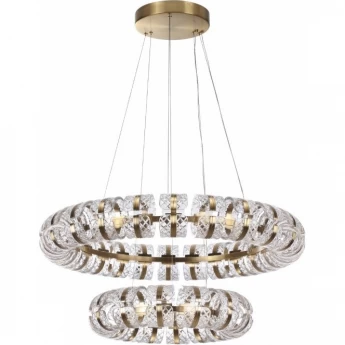 Люстра ODEON LIGHT MIRAGE L-VISION ODL24 453 LED 230W 4000K 14677лм металл акрил, античная бронза