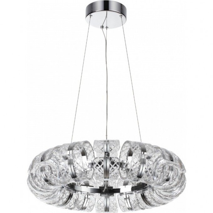 Люстра ODEON LIGHT MIRAGE L-VISION ODL24 455 LED 92W 4000K 5581лм металл акрил, хром 5029/92L Люстра ODEON LIGHT MIRAGE L-VISION ODL24 455 LED 92W 4000K 5581лм металл акрил, хром 5029/92L