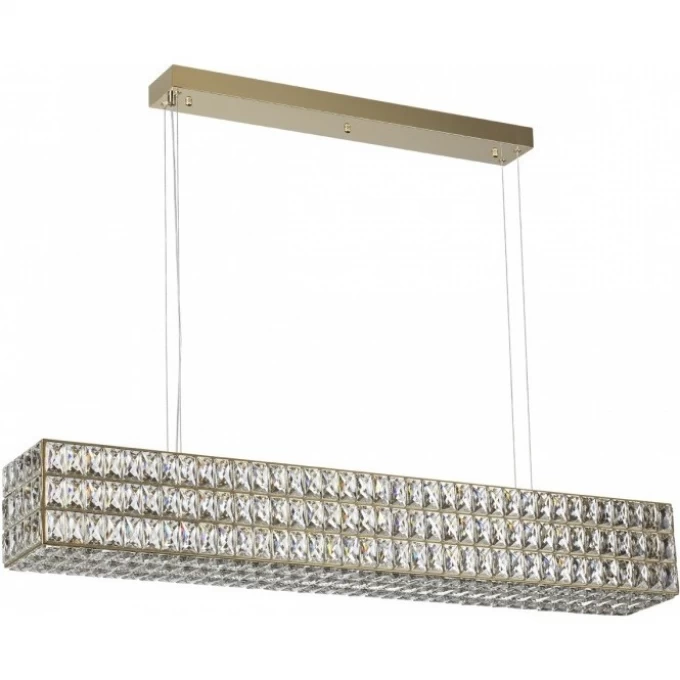 Люстра ODEON LIGHT PANTA L-VISION ODL24 481 LED 48W 4000K 2452Лм металл хрусталь, золото 4926/48L Люстра ODEON LIGHT PANTA L-VISION ODL24 481 LED 48W 4000K 2452Лм металл хрусталь, золото 4926/48L