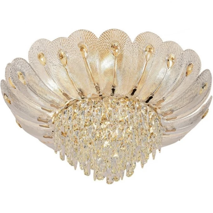Люстра ODEON LIGHT PAROTI HALL ODL24 519 E14 11*40W металл хрусталь стекло, золото прозрачный янтарный 5048/11 Люстра ODEON LIGHT PAROTI HALL ODL24 519 E14 11*40W металл хрусталь стекло, золото прозрачный янтарный 5048/11