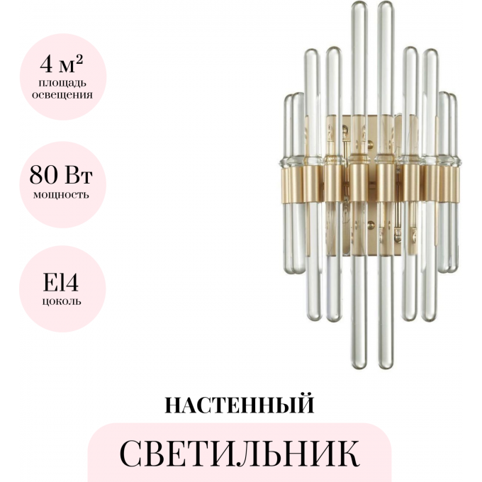 Настенный светильник ODEON LIGHT HALL STIKA 4988/2W Настенный светильник ODEON LIGHT HALL STIKA 4988/2W