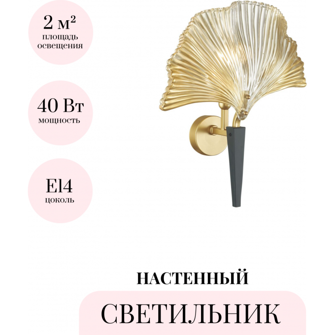 Настенный светильник ODEON LIGHT VENTAGLIO 4870/1W Настенный светильник ODEON LIGHT VENTAGLIO 4870/1W