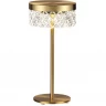 Настольная лампа ODEON LIGHT FIVRE L-VISION ODL24 445 LED 7W 369лм металл акрил, античная бронза 5032/7TL